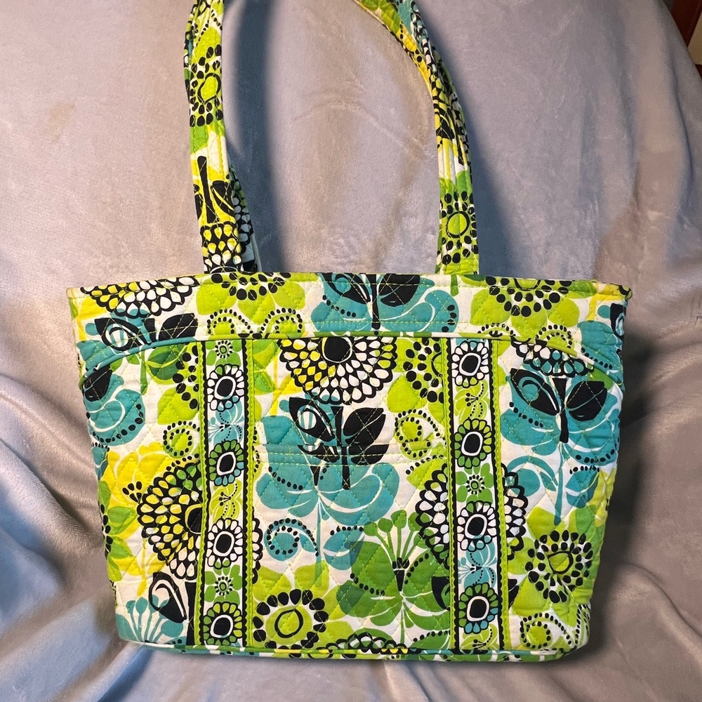 Vintage Vera Bradley tote in the Limes Up pattern.